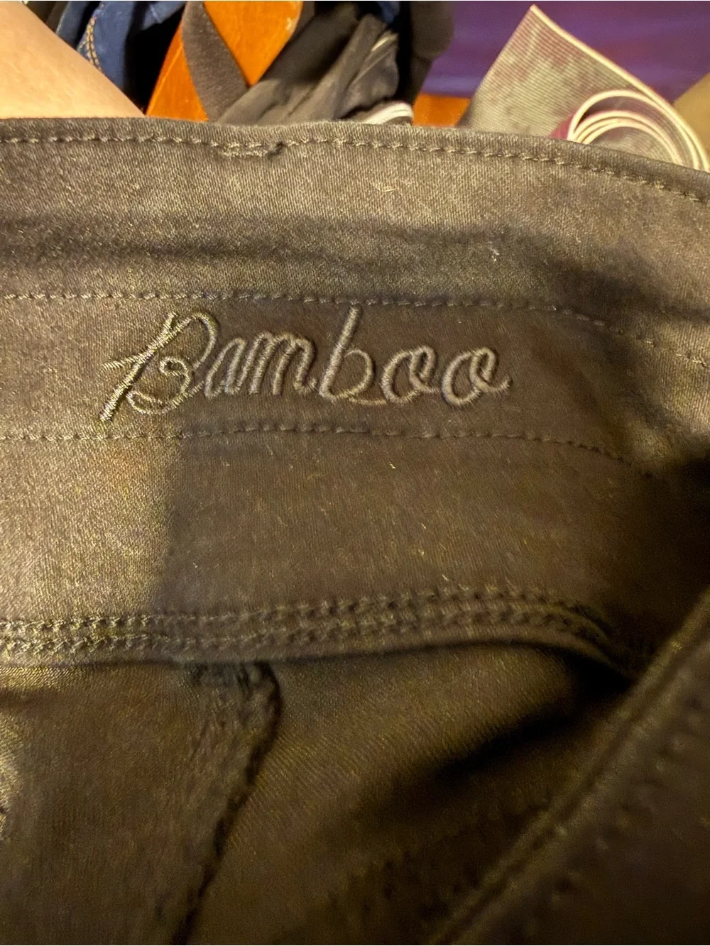 BAMBOO Black High-Waist Button-Front Skinny Jeans